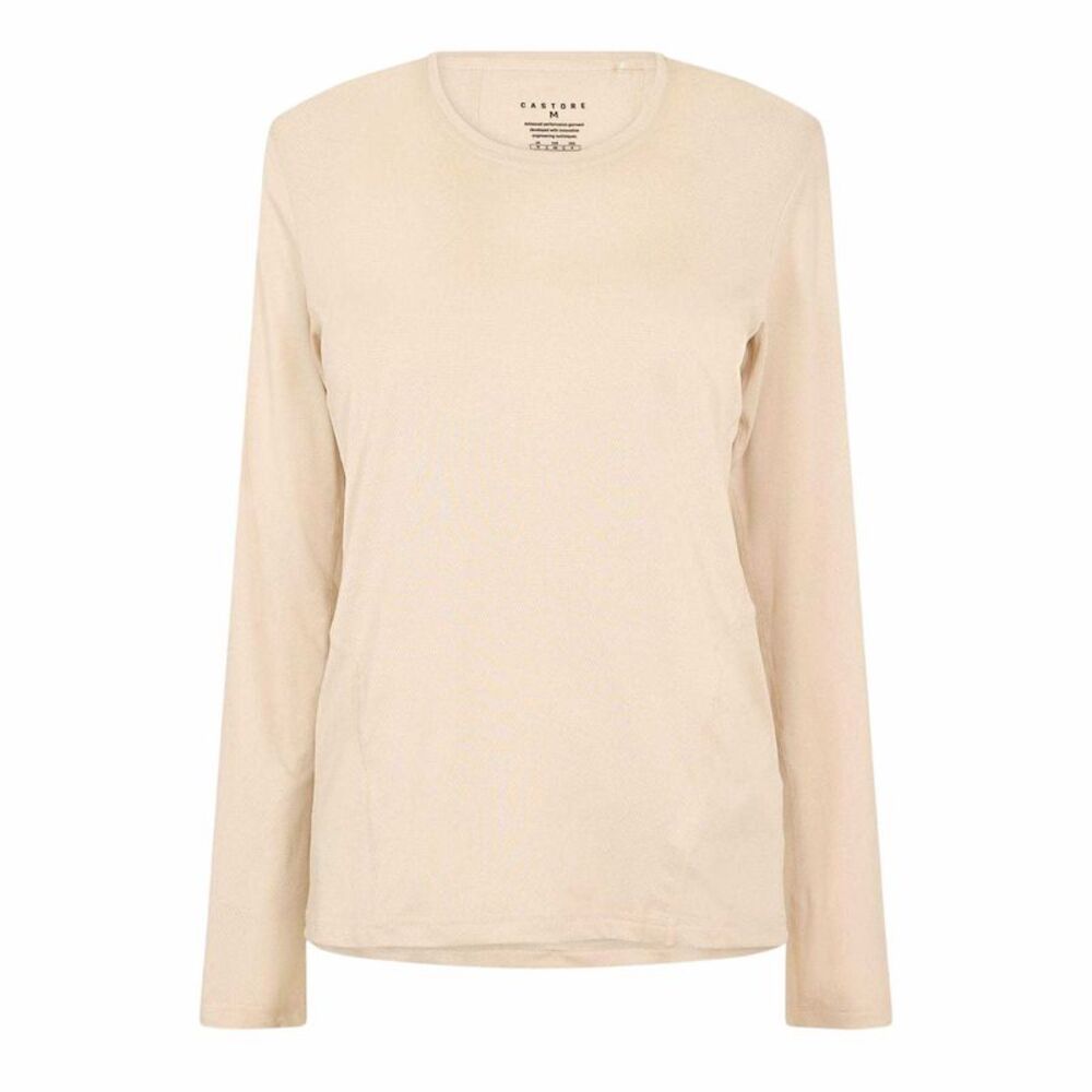 Castore Womens/Ladies Movement Long-Sleeved T-Shirt / Beige